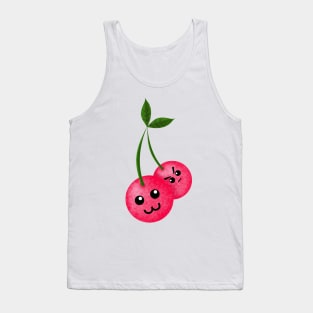 Cute Kawaii Cherries Tank Top